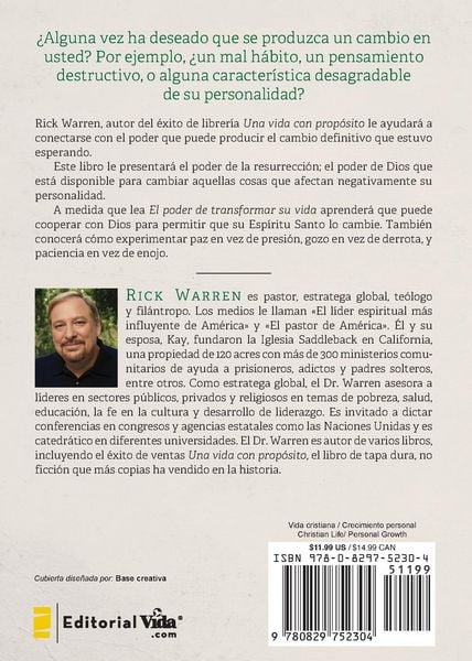 Produktbild: El Poder de Transformar Su Vida