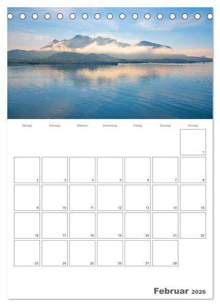 Produktbild: Norwegen - Reiseplaner (Tischkalender 2026 DIN A5 hoch), CALVENDO Monatskalender