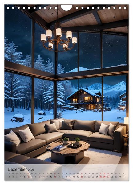 Produktbild: Wohn(t)r&auml;ume - Wohnzimmer Impressionen (Wandkalender 2026 DIN A4 hoch), CALVENDO Monatskalender