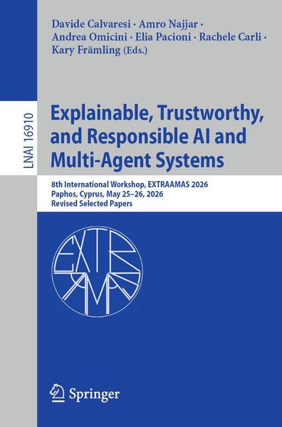 Produktbild: Explainable, Trustworthy, and Responsible AI and Multi-Agent Systems