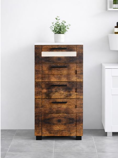 Produktbild: Midischrank Schubladen Nilari 76 x 38 x 28 cm