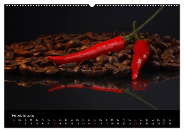 Produktbild: Hot Chili K&uuml;chen Kalender (hochwertiger Premium Wandkalender 2026 DIN A2 quer), Kunstdruck in Hochglanz