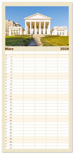 Produktbild: Familienplaner 2026 - USA Ostk&uuml;ste. Von den Blue Ridge Mountains bis zur Chesapeake Bay mit 5 Spalten (Wandkalender, 21 x 45 cm) CALVENDO