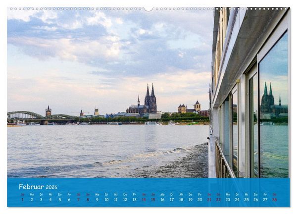 Produktbild: Eine Kreuzfahrt auf dem Rhein (Wandkalender 2026 DIN A2 quer), CALVENDO Monatskalender