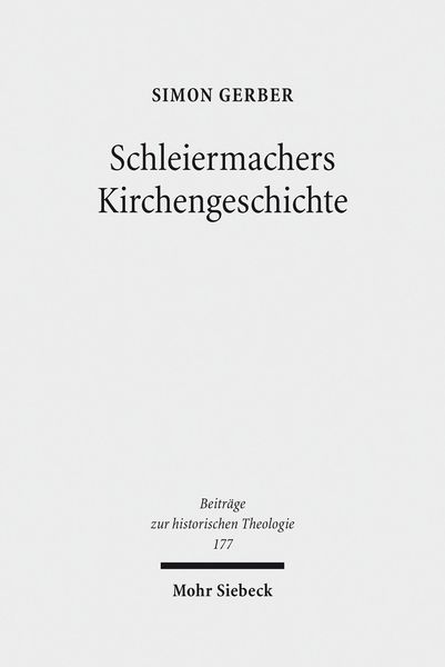 Produktbild: Schleiermachers Kirchengeschichte