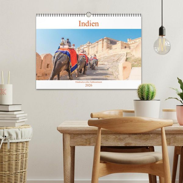 Produktbild: Indien - Eindrucksvoller Subkontinent (Wandkalender 2026 DIN A3 quer), CALVENDO Monatskalender