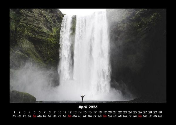 Produktbild: Wasserf&auml;lle 2026 Fotokalender DIN A3