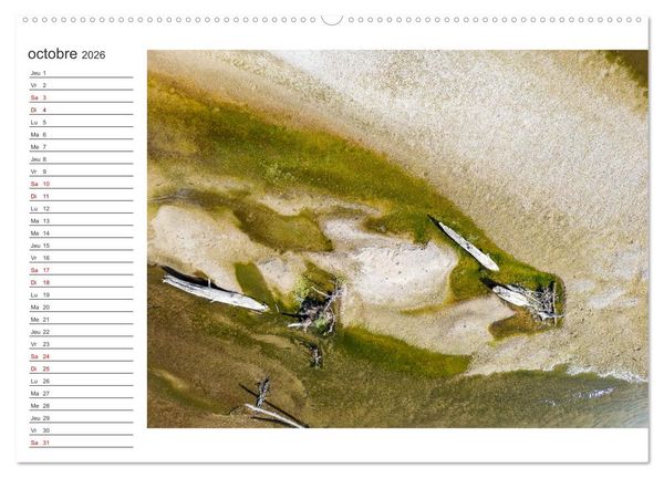 Produktbild: Les couleurs de l'Allier - Un affluent la Loire (Calendrier mural 2026 DIN A2 vertical) calendrier de bureau