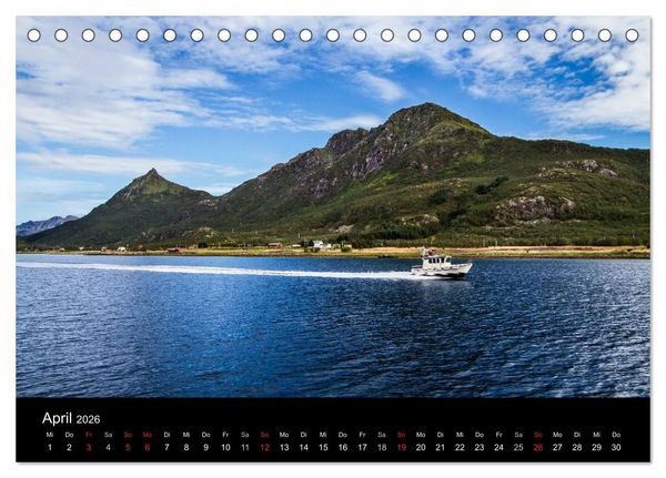 Produktbild: N&ouml;rdliches Norwegen (Tischkalender 2026 DIN A5 quer), CALVENDO Monatskalender