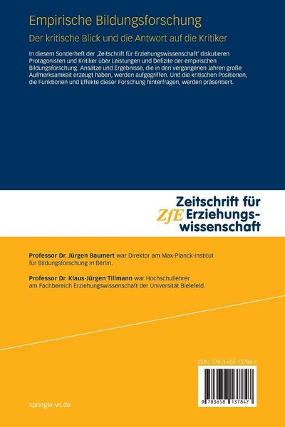 Produktbild: Empirische Bildungsforschung