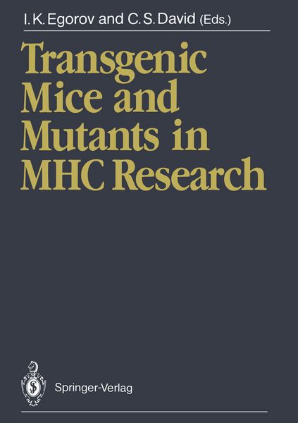 Produktbild: Transgenic Mice and Mutants in MHC Research