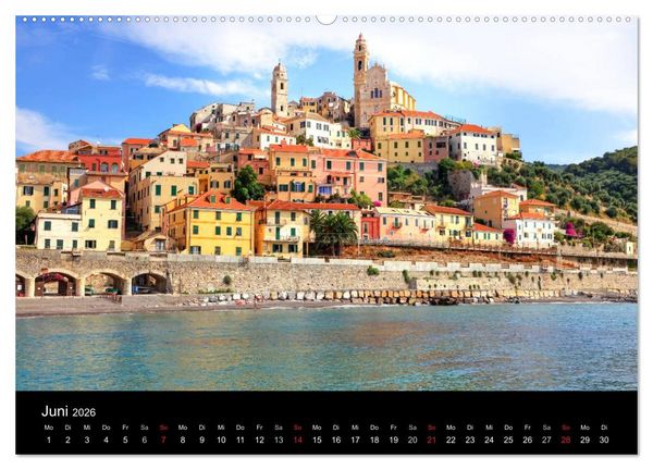 Produktbild: Ligurien - die italienische Riviera (Wandkalender 2026 DIN A2 quer), CALVENDO Monatskalender