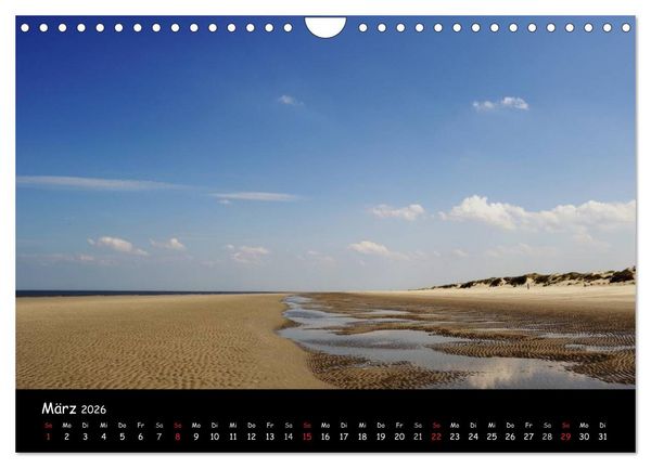 Produktbild: Strandimpressionen von der Nordsee (Wandkalender 2026 DIN A4 quer), CALVENDO Monatskalender
