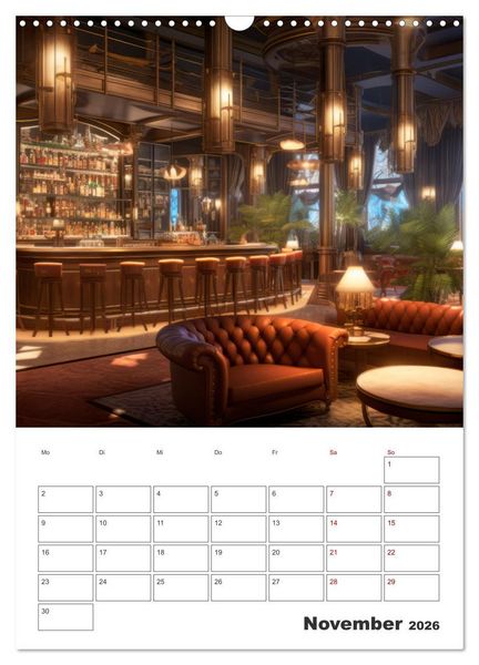 Produktbild: Bar- und Lounge-Atmosph&auml;re (Wandkalender 2026 DIN A3 hoch), CALVENDO Monatskalender