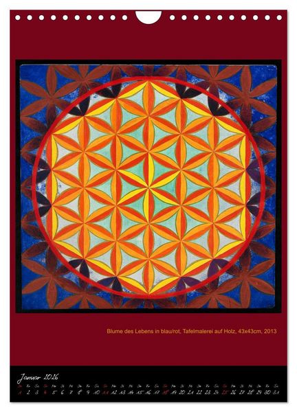 Produktbild: Die heilige Blume des Lebens - Mandalas von Istvan Seidel (Wandkalender 2026 DIN A4 hoch), CALVENDO Monatskalender