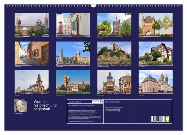 Produktbild: Worms - historisch und sagenhaft (Wandkalender 2026 DIN A2 quer), CALVENDO Monatskalender