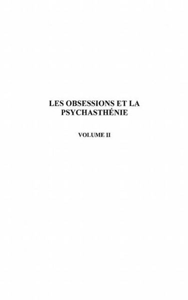 Produktbild: Obsessions et la psychastheniet. 2