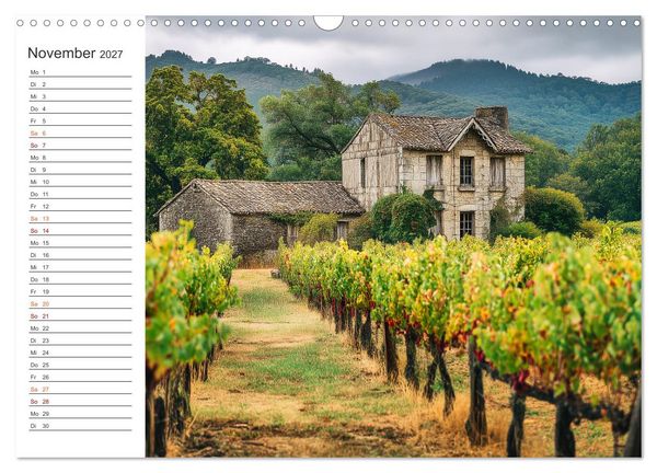 Produktbild: Zwischen Reben und Himmel (Wandkalender 2027 DIN A3 quer), CALVENDO Monatskalender