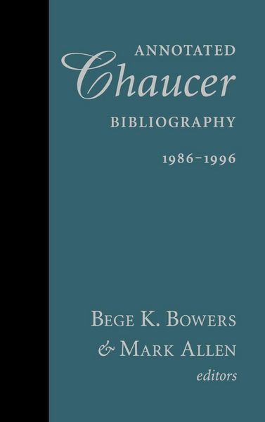 Produktbild: Annotated Chaucer Bibliography, 1986-1996