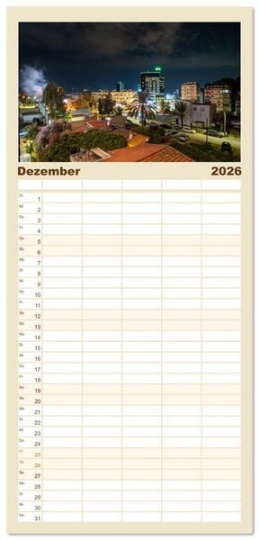 Produktbild: Familienplaner 2026 - Urlaubsparadies in Nordzypern mit 5 Spalten (Wandkalender, 21 x 45 cm) CALVENDO