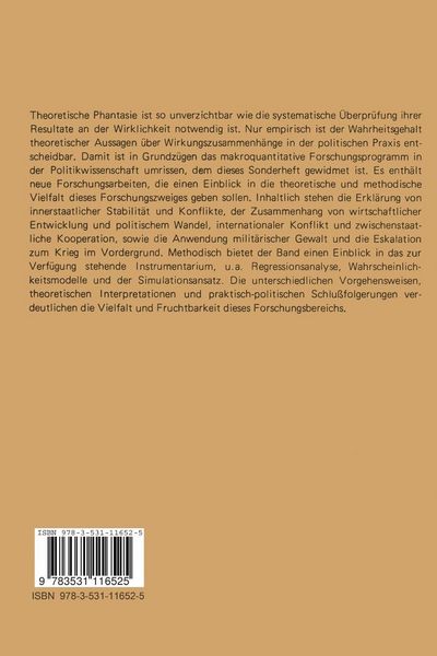 Produktbild: Politische Stabilit&auml;t und Konflikt