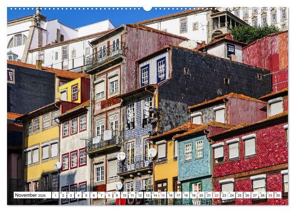 Produktbild: Porto - Charme am Douro (Wandkalender 2026 DIN A2 quer), CALVENDO Monatskalender