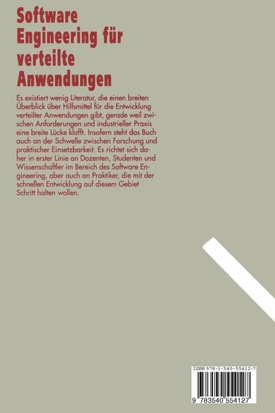 Produktbild: Software Engineering f&uuml;r verteilte Anwendungen