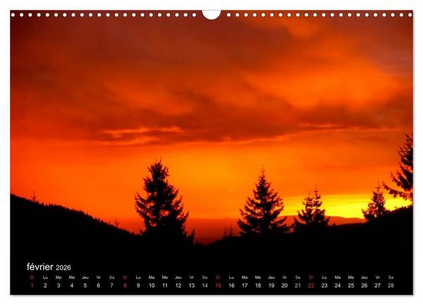 Produktbild: Couchers de soleil (Calendrier mural 2026 DIN A3 vertical), CALVENDO calendrier mensuel