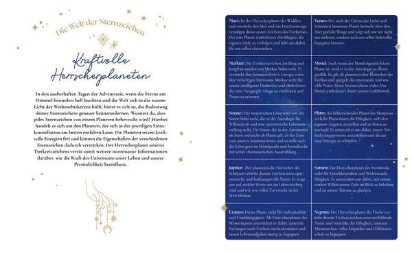 Produktbild: Mein Astrologie-Adventskalender-Buch: Kosmische Weihnachten