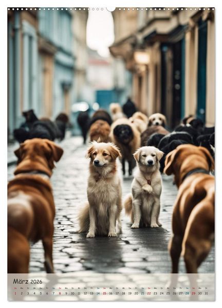 Produktbild: In den Stra&szlig;en der Stadt - Tiere mitten unter uns (hochwertiger Premium Wandkalender 2026 DIN A2 hoch), Kunstdruck in Hochglanz
