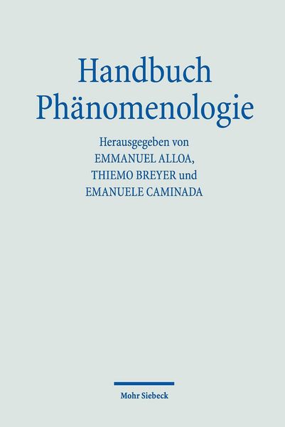 Produktbild: Handbuch Ph&auml;nomenologie