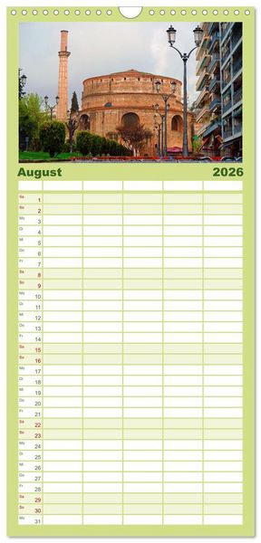 Produktbild: Familienplaner 2026 - Der Norden Griechenlands mit 5 Spalten (Wandkalender, 21 x 45 cm) CALVENDO