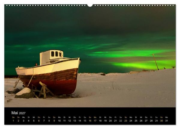 Produktbild: Magische N&auml;chte - POLARLICHT (Wandkalender 2027 DIN A2 quer), CALVENDO Monatskalender