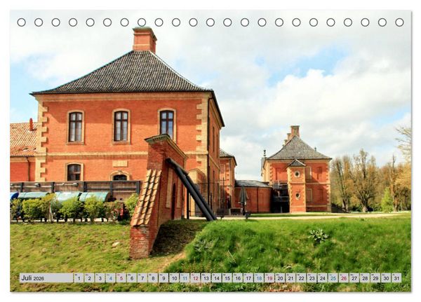 Produktbild: Schloss Bothmer - Kl&uuml;tzer Schlossimpressionen (Tischkalender 2026 DIN A5 quer), CALVENDO Monatskalender