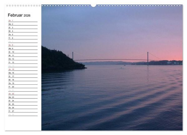 Produktbild: Impressionen von Norwegen entlang der Hurtigruten (hochwertiger Premium Wandkalender 2026 DIN A2 quer), Kunstdruck in Hochglanz