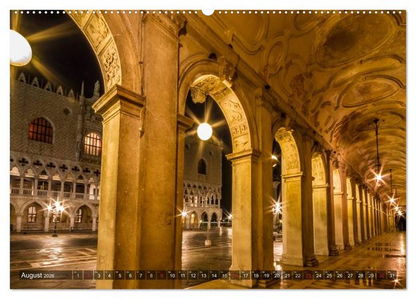 Produktbild: Leuchtendes Venedig (hochwertiger Premium Wandkalender 2026 DIN A2 quer), Kunstdruck in Hochglanz