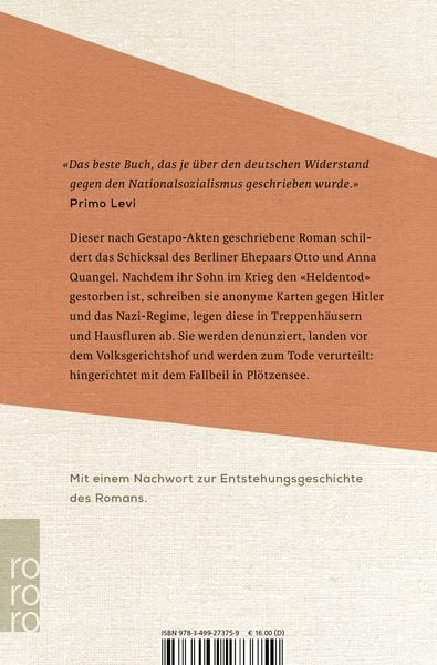 Produktbild: Jeder stirbt f&uuml;r sich allein
