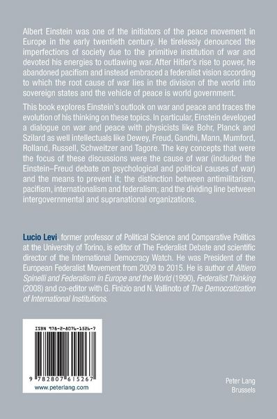 Produktbild: Albert Einstein from Pacifism to the Idea of World Government