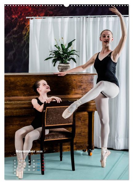 Produktbild: Ballerinen - Anmut, Eleganz und Leichtigkeit (Wandkalender 2026 DIN A2 hoch), CALVENDO Monatskalender