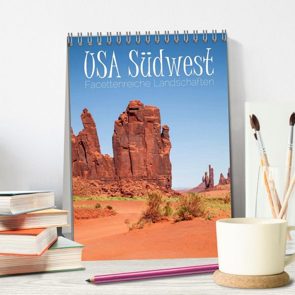 Produktbild: USA S&uuml;dwest Facettenreiche Landschaften (Tischkalender 2026 DIN A5 hoch), CALVENDO Monatskalender