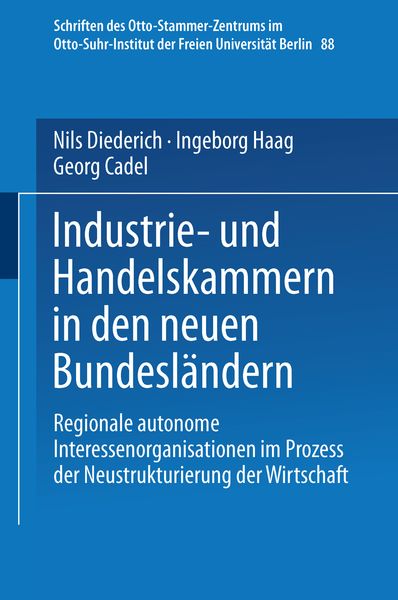 Produktbild: Industrie- und Handelskammern in den neuen Bundesl&auml;ndern
