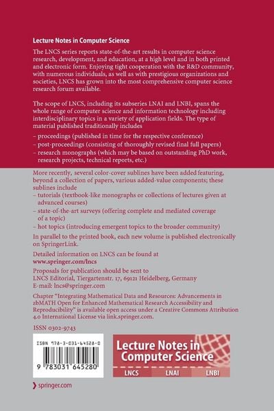 Produktbild: Mathematical Software &ndash; ICMS 2024