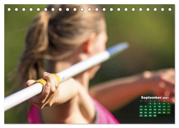 Produktbild: Faszination Leichtathletik: Schneller, h&ouml;her, weiter (Tischkalender 2027 DIN A5 quer), CALVENDO Monatskalender