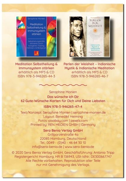 Produktbild: Das w&uuml;nsche ich Dir | 62 Achtsamkeitskarten | Lebensweisheiten, Coaching & Empowerment | sch&ouml;ne Geschenkidee