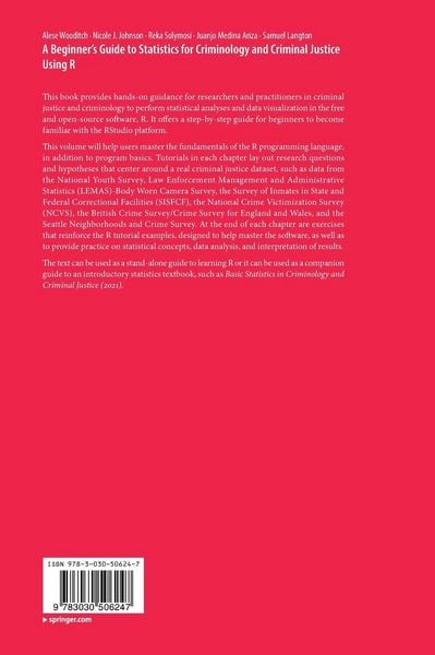 Produktbild: A Beginner&rsquo;s Guide to Statistics for Criminology and Criminal Justice Using R