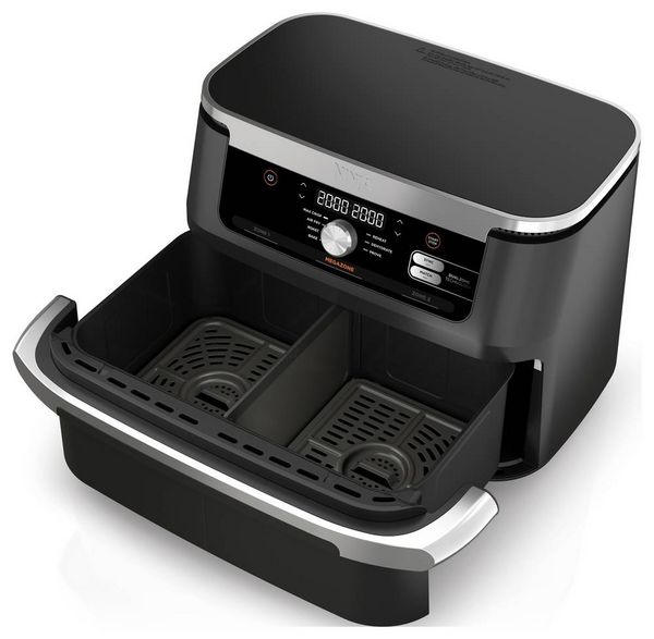 Produktbild: Ninja AF500EU Hei&szlig;luft-Fritteuse 2470 W Schwarz, Silber