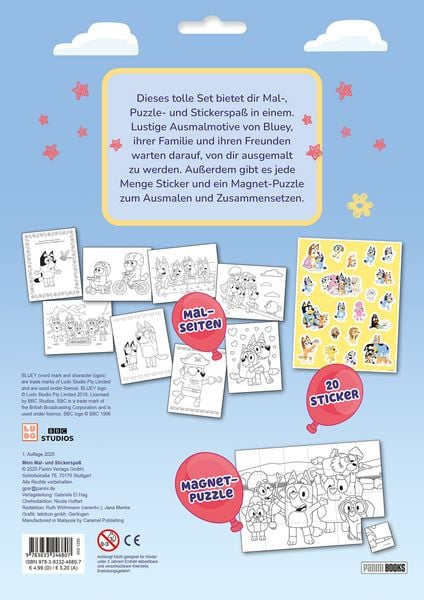 Produktbild: Bluey: Mein Mal- und Stickerspa&szlig;