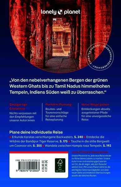 Produktbild: LONELY PLANET Reiseführer Indien Süden & Kerala