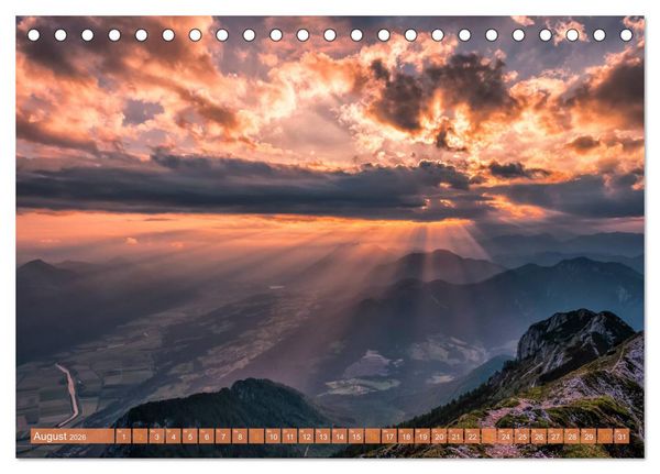 Produktbild: DOBRATSCH - Die Magie der Fernsicht (Tischkalender 2026 DIN A5 quer), CALVENDO Monatskalender