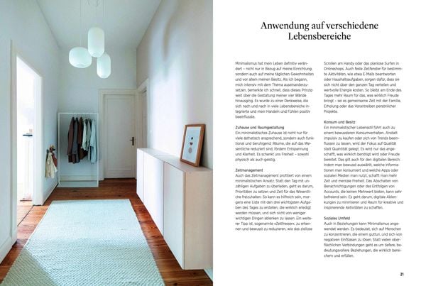 Produktbild: Minimalistisch wohnen